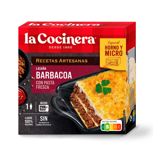 Lasa&ntilde;a Barbacoa congelada LA COCINERA 280g image number