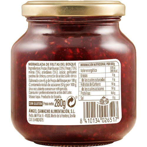 Mermelada de frutas del bosque LA VIEJA F&Aacute;BRICA 280g image number