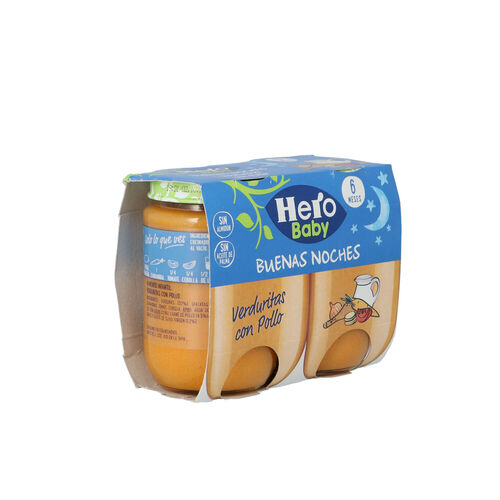 Buenas noches HERO pollo con verduritas 2x190g image number