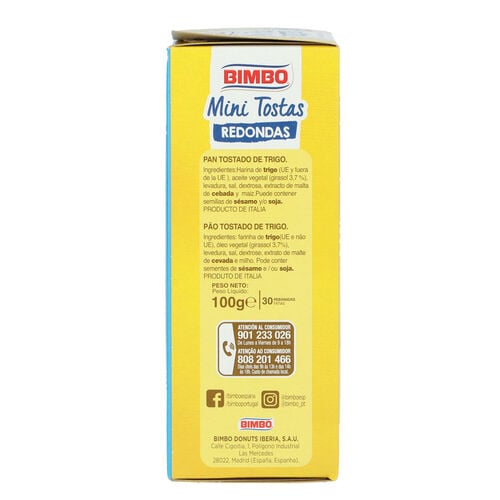 Mini tostas redondas ORTIZ 100g image number