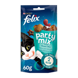Snack premio para gato adulto Party Mix oc&eacute;ano FELIX 60g