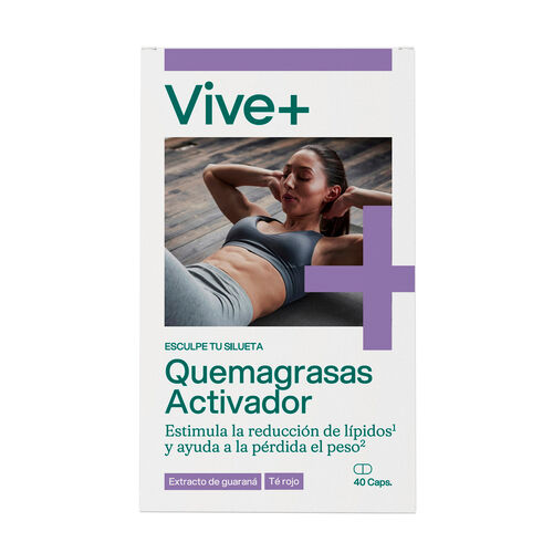 Quemagrasas con guarana VIVE PLUS 40 capsulas image number