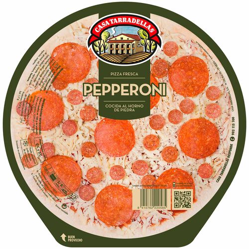 PIZZA CON PEPPERONI CASA TARRADELLAS 400g image number