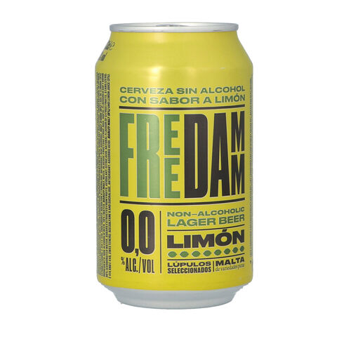 Cerveza sin alcohol sabor limon free DAMM 33cl image number