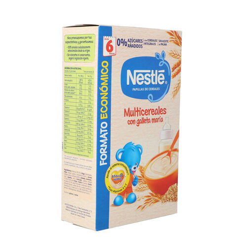 PAPILLA MULTICEREALES CON GALLETA NESTLE 255g image number