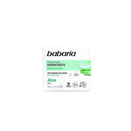 CREMA FACIAL HIDRATANTE CON ALOE VERA BABARIA 50ml image number