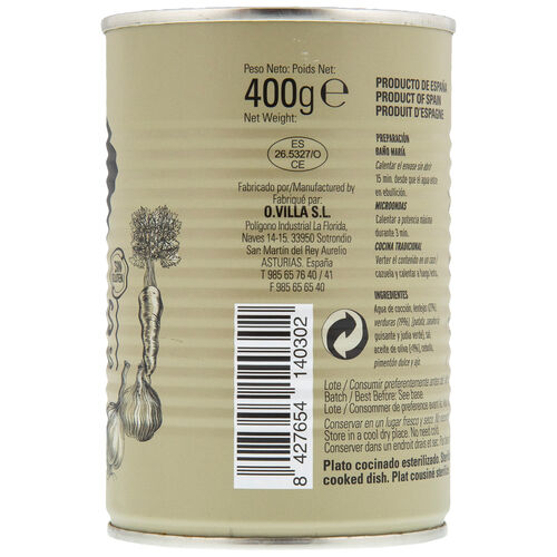 LENTEJAS CON VERDURAS CUCHARA 400g image number