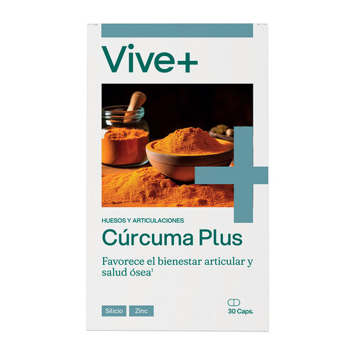 C&uacute;rcuma con silicio y zinc VIVE PLUS 30 c&aacute;psulas image number
