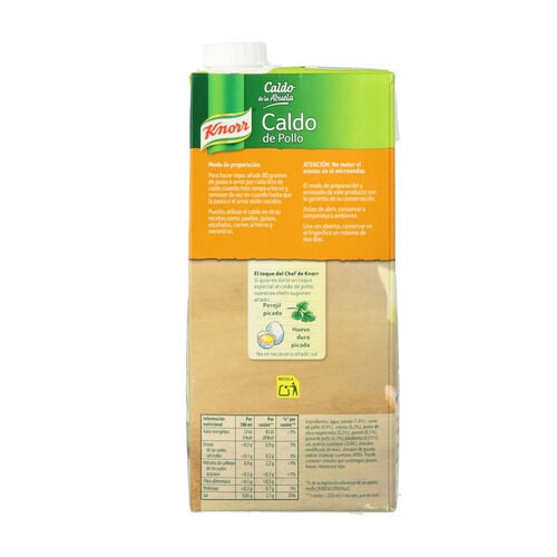 CALDO ABUELA KNORR POLLO 1L image number