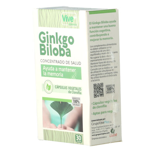 GINKO BILOVA VIVE+VEGETAL 30 CAPS image number