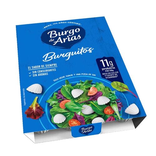 QUESO FRESCO ORIGINAL BURGUITOS BURGO DE ARIAS 108g image number