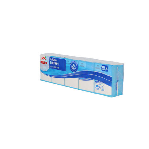Pa&ntilde;uelos de papel SELEX Mini 3 capas pack 10uds image number