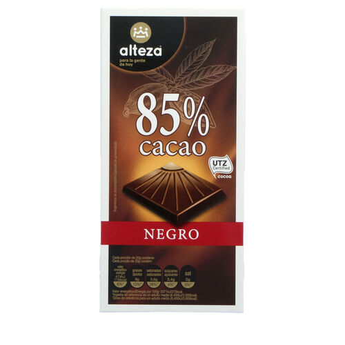 CHOCOLATE 85% CACAO ALTEZA 100g image number