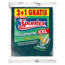 Estropajo fibrasola xxl SPONTEX pack 2+1 uds