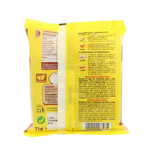 Pasta oriental pollo MAGGI 71g image number