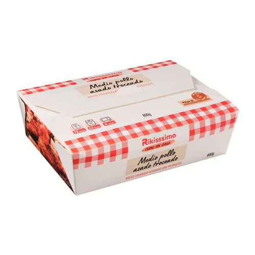 Medio pollo asado troceado RIKISSSIMO 600g image number