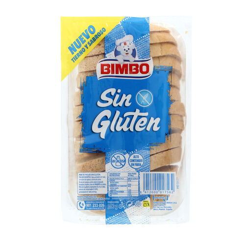 PAN BIMBO BLANCO SIN GLUTEN 300g image number