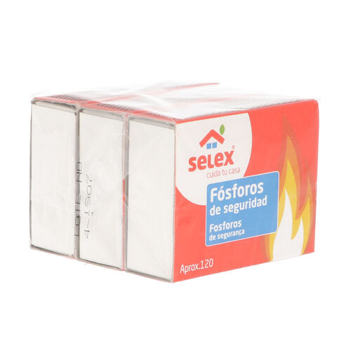 Cerillas SELEX 120uds pack 3 image number