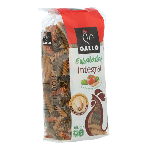 PASTA INTEGRAL HELICES ENSALADAS GALLO 400g image number