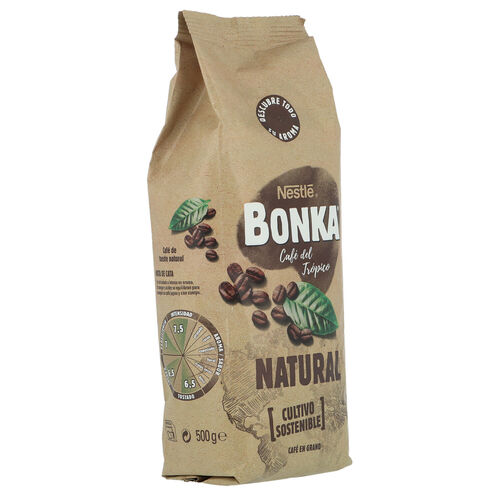 CAFE EN GRANO NATURAL BONKA 500g image number