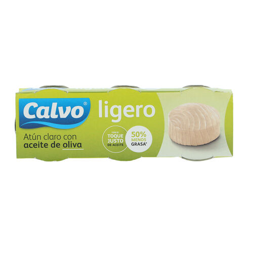 ATUN CLARO CALVO LIGERO OLIVA PACK 3x80g image number