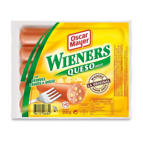 SALCHICHAS QUESO OSCAR MAYER 200g image number
