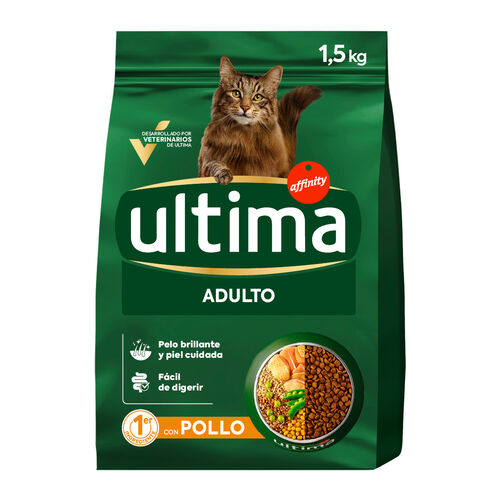 PIENSO PARA GATO CON POLLO Y ARROZ ULTIMA 1,5kg image number