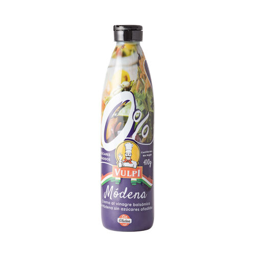 CREMA AL VINAGRE BALSAMICO MÓDENA 0% AZÚCARES VULPI 400g image number