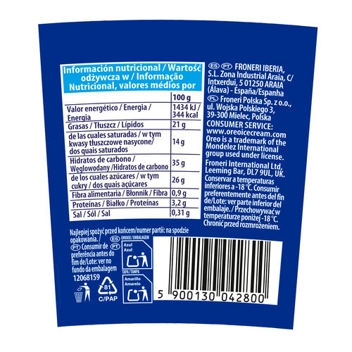 Helado Mini Bites OREO 105ml image number