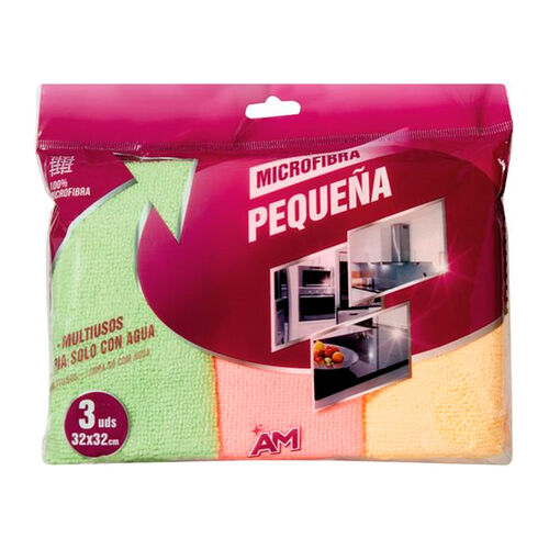 Bayeta microfibra pequeñas am 32x32 3uds image number