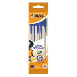Boligrafo BIC Azul bolsa 5uds