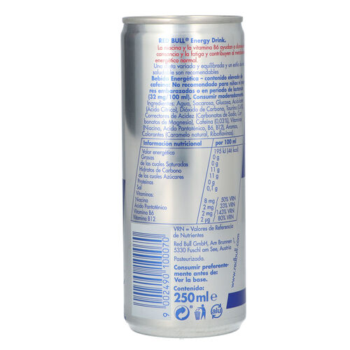 Bebida energ&eacute;tica RED BULL lata 250ml image number