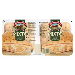 Mixto de jam&oacute;n y queso con masas de pizza CASA TARRADELLAS 2x120g