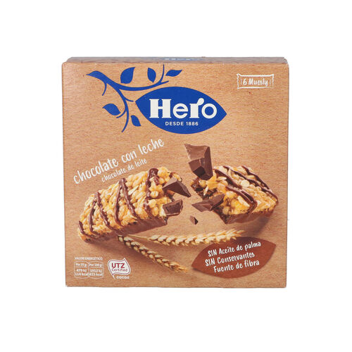 BARRITAS MUESLY CHOCO LECHE CORNY PACK 6x23g image number