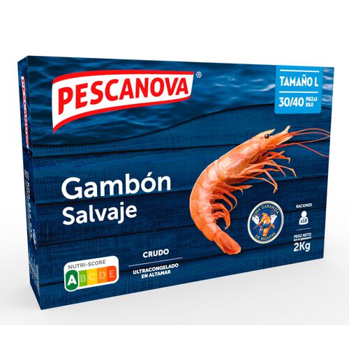 Gamb&oacute;n congelado l2 caja PESCANOVA 2kg image number