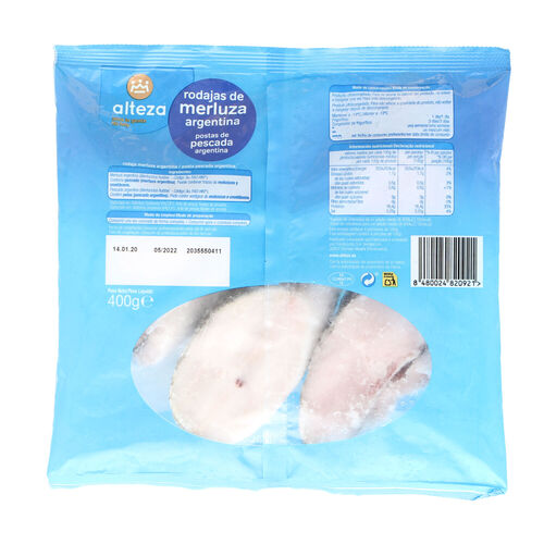 Merluza congelada rodajas ALTEZA 400g image number