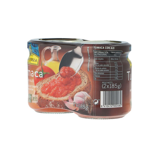 TUMACA CARRETILLA CON AJO PACK 2x185g image number