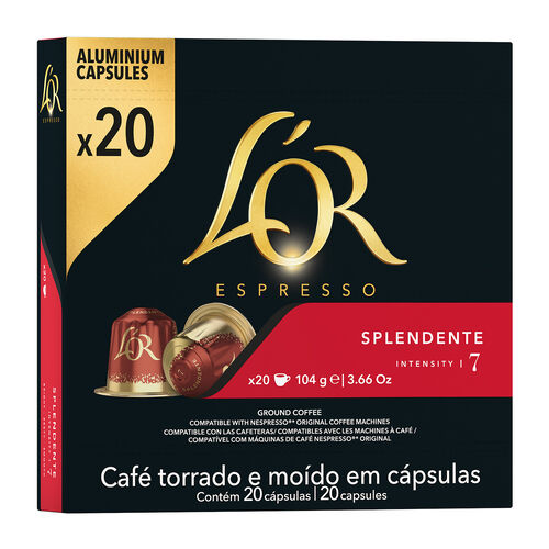 Café espresso splendente LOR 20 cápsulas image number