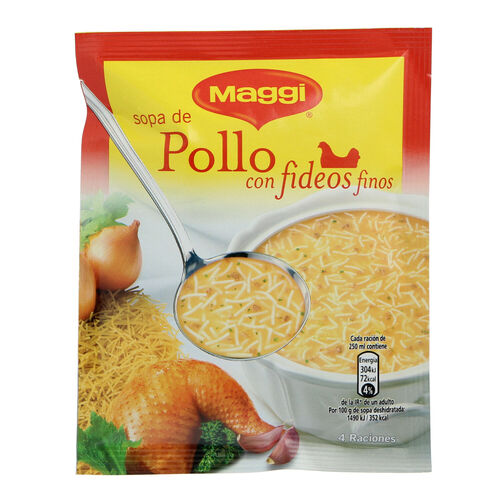 SOPA MAGGI POLLO CON FIDEOS SOBRE image number