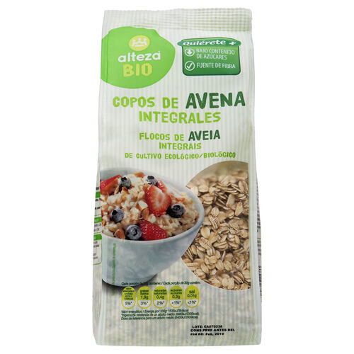 Copos avena Integral ALTEZA BIO 500g image number