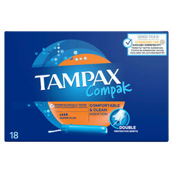 Tampones tampax compack super plus 18uds