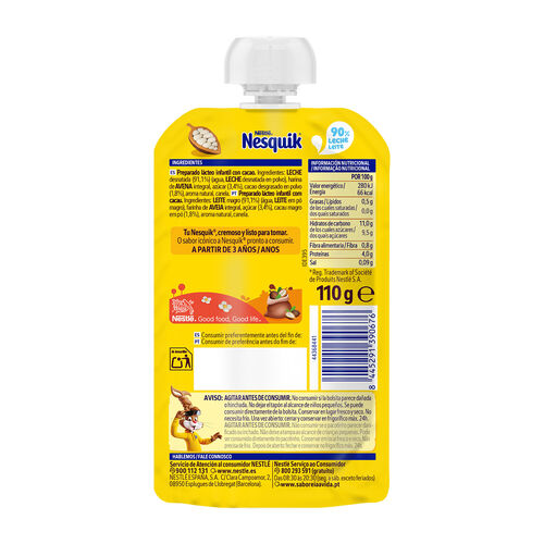 POUCH CACAO NESQUIK NESTLE 110g image number