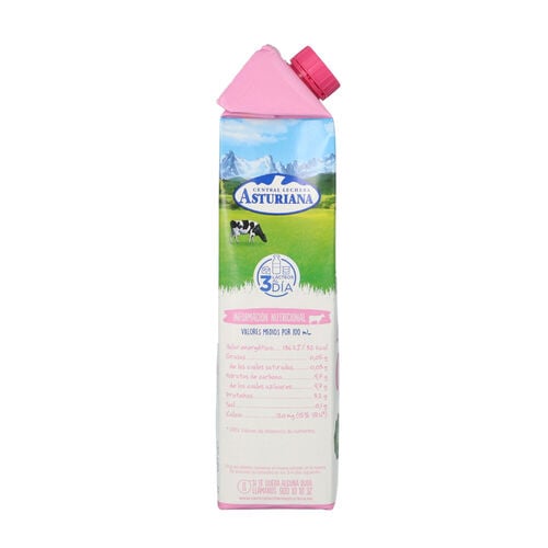 Leche 0,0% Central Lechera ASTURIANA 1L image number