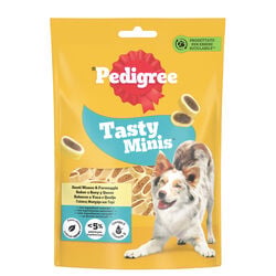 Snack premio para perro Tasty Minis sabor buey y queso PEDIGREE 140g