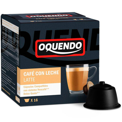 Caf&eacute; con leche OQUENDO 16 c&aacute;psulas image number