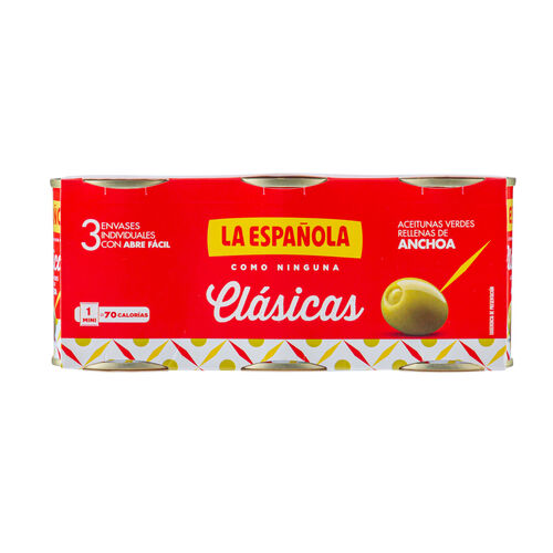 Aceituna LA ESPA&Ntilde;OLA rellena 3x120g image number