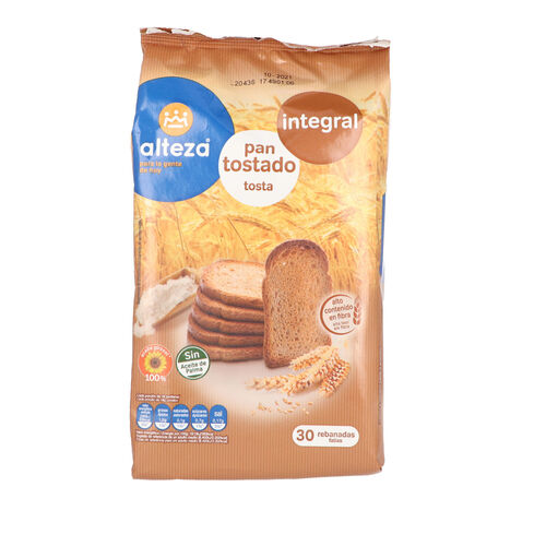 Pan tostado Integral ALTEZA 30uds 270g image number