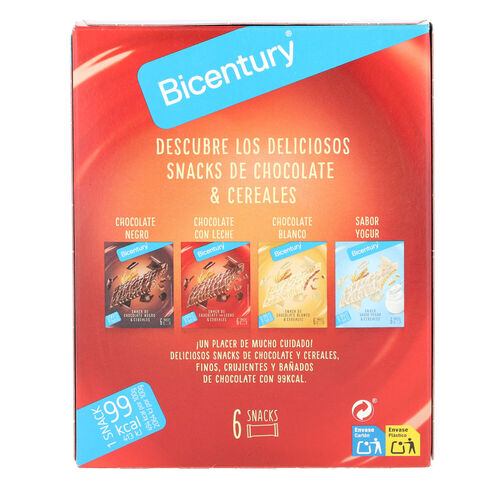 BARRITA DE CHOCOLATE CON LECHE BICENTURY 6uds image number