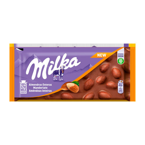 Chocolate MILKA almendra entera 100g image number