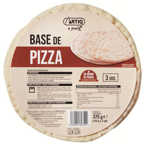Base de pizza ultracongelada ARTIQ 3x125g image number